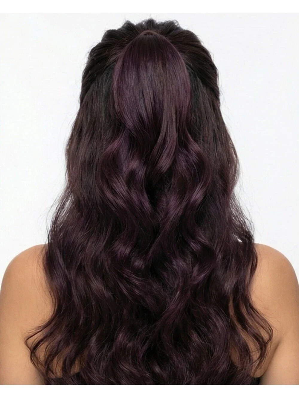 N/A wavy ponytail
